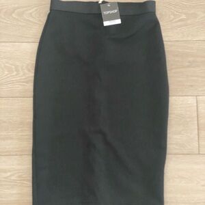 Topshop Charcoal Pencil Skirt